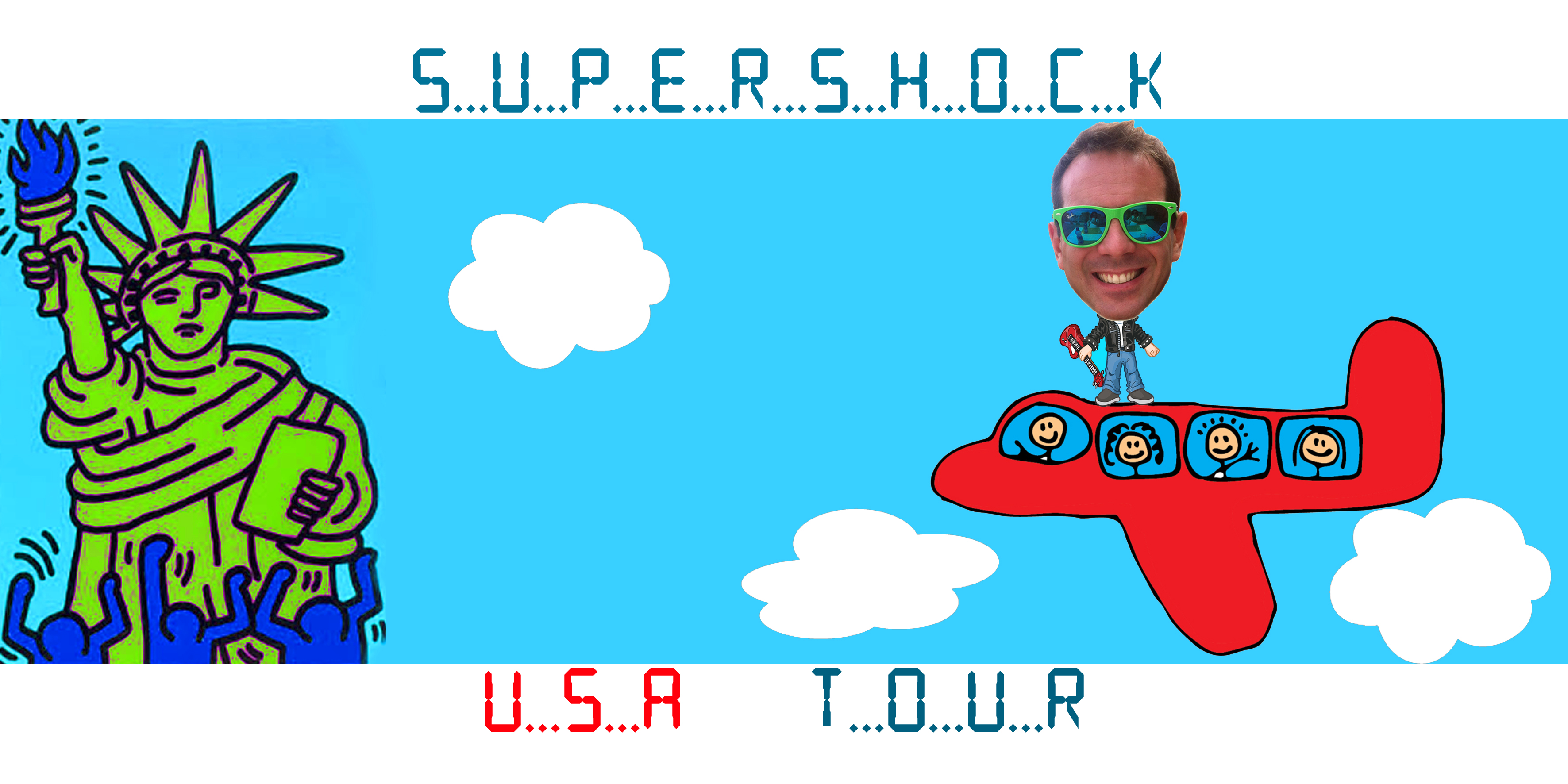 SUPERSHOCK USA TOUR CON SCRITTA