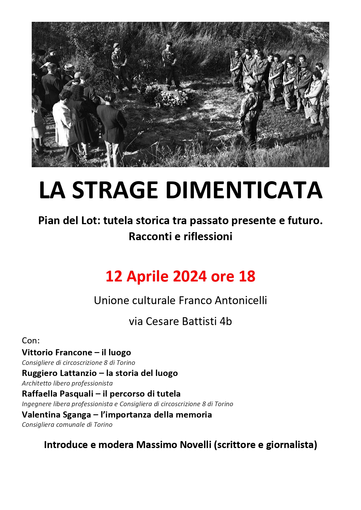 LA STRAGE DIMENTICATA - 12 aprile